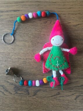 Scottish Handmade Felt Love Fairy – Wool Ornament / Decor